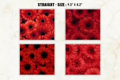 Red Gerberas Flower Tumbler Wrap | 20 oz tumbler wrap Product Image 2