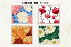 4 Chrysanthemum Flower Tumbler Wrap, 20 oz tumbler wrap Product Image 2