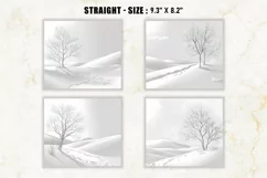 Snowfield Tumbler Wraps | 20 oz tumbler wrap Product Image 2