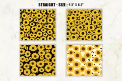 Sunflower Tumbler Wraps | 20 oz tumbler wrap Product Image 2