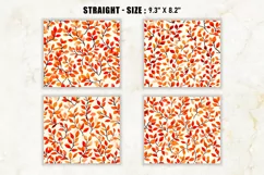 Watercolor Autumn Leaves Tumbler Wrap | 20 oz tumbler wrap Product Image 2