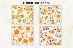 Orange Rose Tumbler Wrap, 20 oz tumbler wrap Product Image 2