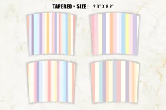 Pastel Stripes Tumbler Wraps | 20 oz tumbler wrap Product Image 7