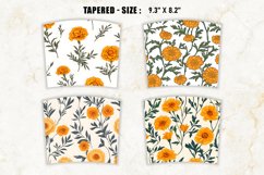 Marigold Flower Tumbler Wrap | 20 oz tumbler wrap Product Image 7