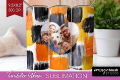Halloween Photo Tumbler PNG - Brush Stroke Picture Tumbler Product Image 1