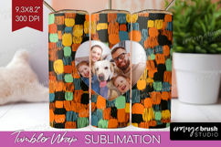 Halloween Photo Tumbler PNG - Brush Stroke Picture Tumbler Product Image 1
