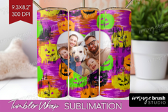 Halloween Photo Tumbler PNG - Brush Stroke Picture Tumbler Product Image 1