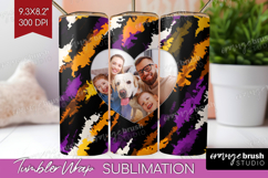 Halloween Photo Tumbler PNG - Brush Stroke Picture Tumbler Product Image 1