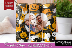 Halloween Photo Tumbler PNG - Brush Stroke Picture Tumbler Product Image 1