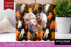 Halloween Photo Tumbler PNG - Brush Stroke Picture Tumbler Product Image 1