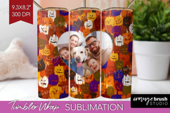 Halloween Photo Tumbler PNG - Brush Stroke Picture Tumbler Product Image 1