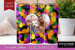 Halloween Photo Tumbler PNG - Brush Stroke Picture Tumbler Product Image 1