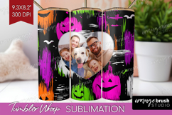 Halloween Photo Tumbler PNG - Brush Stroke Picture Tumbler Product Image 1