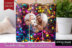 Glitter Photo Tumbler PNG - Sparkle Picture Tumbler Wrap Product Image 1