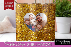 Glitter Photo Tumbler PNG - Sparkle Picture Tumbler Wrap Product Image 1