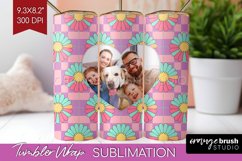 Groovy Photo Tumbler PNG - Flowers Picture Tumbler Wrap Product Image 1