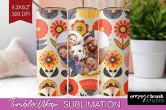 Groovy Photo Tumbler PNG - Flowers Picture Tumbler Wrap Product Image 1