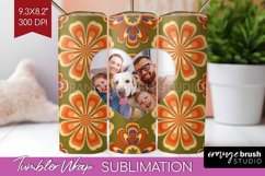 Groovy Photo Tumbler PNG - Flowers Picture Tumbler Wrap Product Image 1