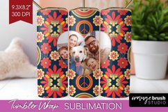 Groovy Photo Tumbler PNG - Flowers Picture Tumbler Wrap Product Image 1