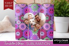 Groovy Photo Tumbler PNG - Flowers Picture Tumbler Wrap Product Image 1
