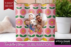 Groovy Photo Tumbler PNG - Flowers Picture Tumbler Wrap Product Image 1