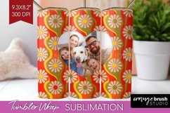 Groovy Photo Tumbler PNG - Flowers Picture Tumbler Wrap Product Image 1