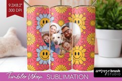Groovy Photo Tumbler PNG - Flowers Picture Tumbler Wrap Product Image 1