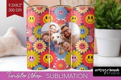 Groovy Photo Tumbler PNG - Flowers Picture Tumbler Wrap Product Image 1