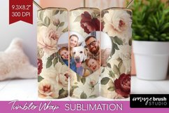 Flowers Photo Tumbler PNG - Floral Picture Tumbler Wrap Product Image 1