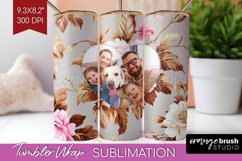 Flowers Photo Tumbler PNG - Floral Picture Tumbler Wrap Product Image 1