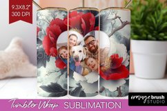 Flowers Photo Tumbler PNG - Floral Picture Tumbler Wrap Product Image 1