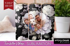 Flowers Photo Tumbler PNG - Floral Picture Tumbler Wrap Product Image 1