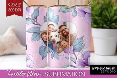 Flowers Photo Tumbler PNG - Floral Picture Tumbler Wrap Product Image 1