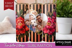 Flowers Photo Tumbler PNG - Floral Picture Tumbler Wrap Product Image 1