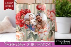 Flowers Photo Tumbler PNG - Floral Picture Tumbler Wrap Product Image 1