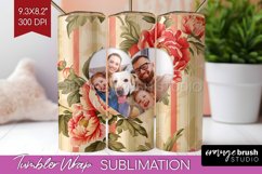Flowers Photo Tumbler PNG - Floral Picture Tumbler Wrap Product Image 1