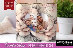 Flowers Photo Tumbler PNG - Floral Picture Tumbler Wrap Product Image 1