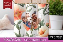 Flowers Photo Tumbler PNG - Floral Picture Tumbler Wrap Product Image 1