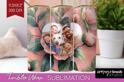 Flowers Photo Tumbler PNG - Floral Picture Tumbler Wrap Product Image 1