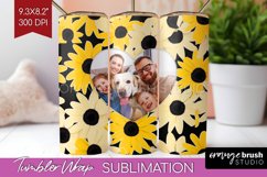 Retro Photo Tumbler PNG - Flowers Picture Tumbler Wrap Product Image 1