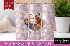 Retro Photo Tumbler PNG - Flowers Picture Tumbler Wrap Product Image 1