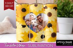 Retro Photo Tumbler PNG - Flowers Picture Tumbler Wrap Product Image 1
