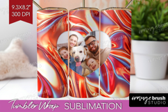 Rose Gold Photo Tumbler PNG - Abstract Picture Tumbler Wrap Product Image 1