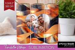 Rose Gold Photo Tumbler PNG - Abstract Picture Tumbler Wrap Product Image 1