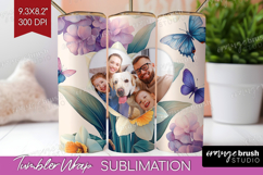 Floral Photo Tumbler PNG - Sping Flowers Picture Tumbler Product Image 1