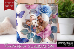 Floral Photo Tumbler PNG - Sping Flowers Picture Tumbler Product Image 1