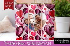 Valentines Day Photo Tumbler PNG - Heart Picture Tumbler Product Image 1