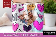 Valentines Day Photo Tumbler PNG - Heart Picture Tumbler Product Image 1