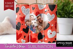 Valentines Day Photo Tumbler PNG - Heart Picture Tumbler Product Image 1