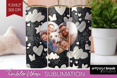 Valentines Day Photo Tumbler PNG - Heart Picture Tumbler Product Image 1